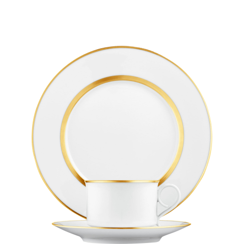 Porcelain plate with golden rims (CARLO ORO)