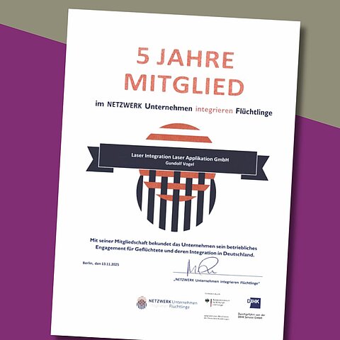 Mitgliedschaft im Netzwerk Unternehmen integrieren Flüchtlinge (NUiF)