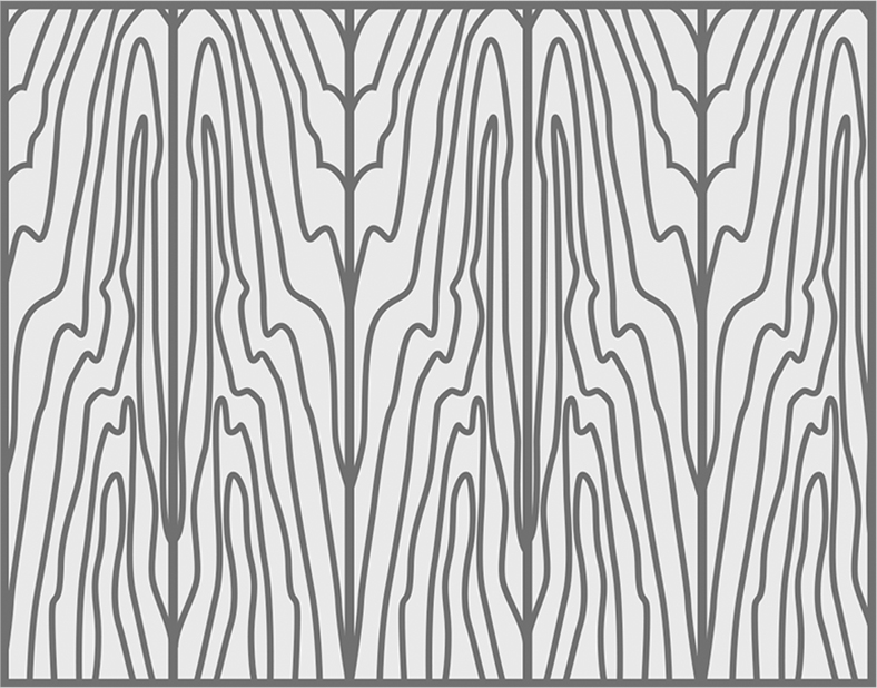 Beschichtete Trägerplatte mit Furnier