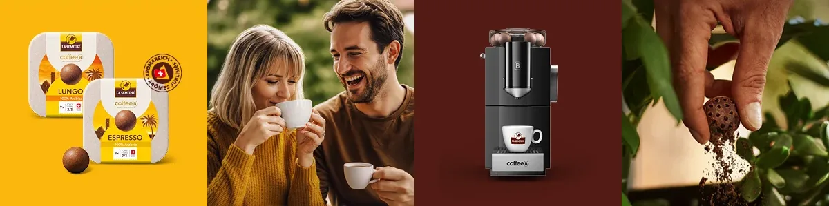 CoffeeB-Kaffeekugeln (100 % kompostierbar)