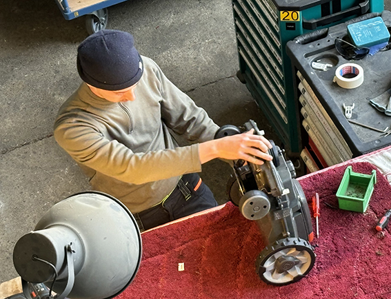 Robotic Mower in Service