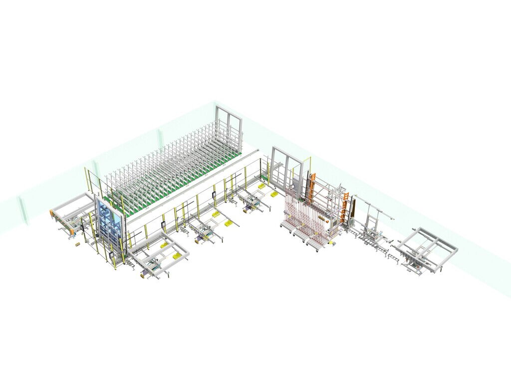 Automatic transport in window production