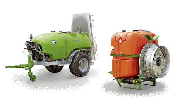 Raumkulturspritze RKS 400–600 L mit Rebenschirm