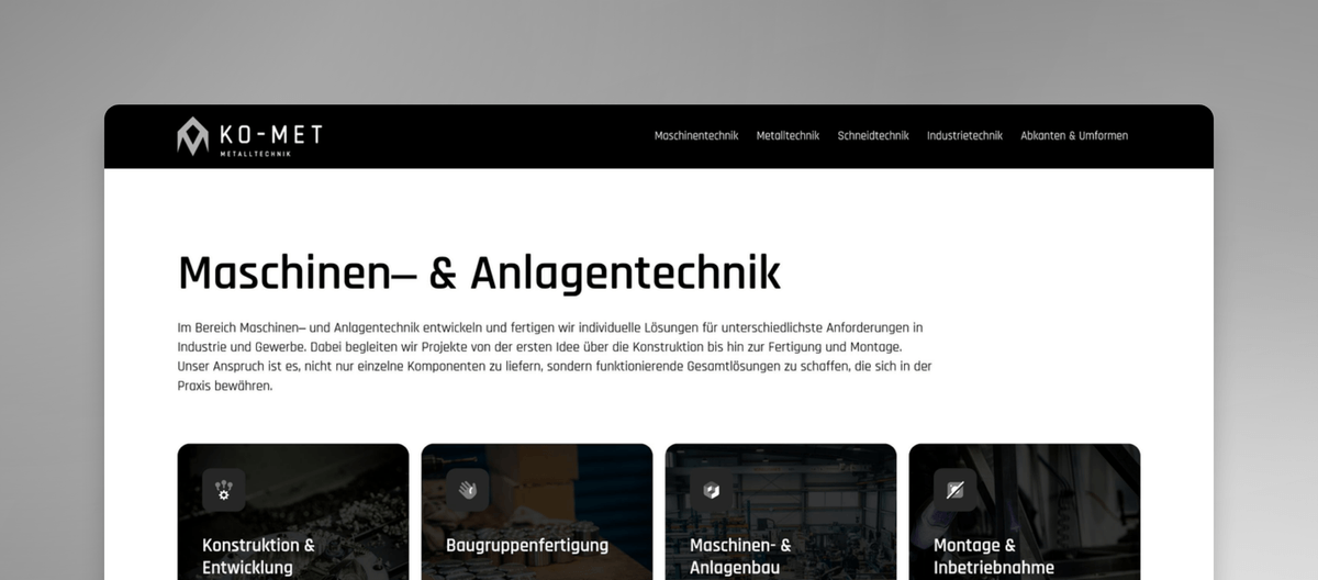 KO-MET Metalltechnik – Metal processing from Flensburg