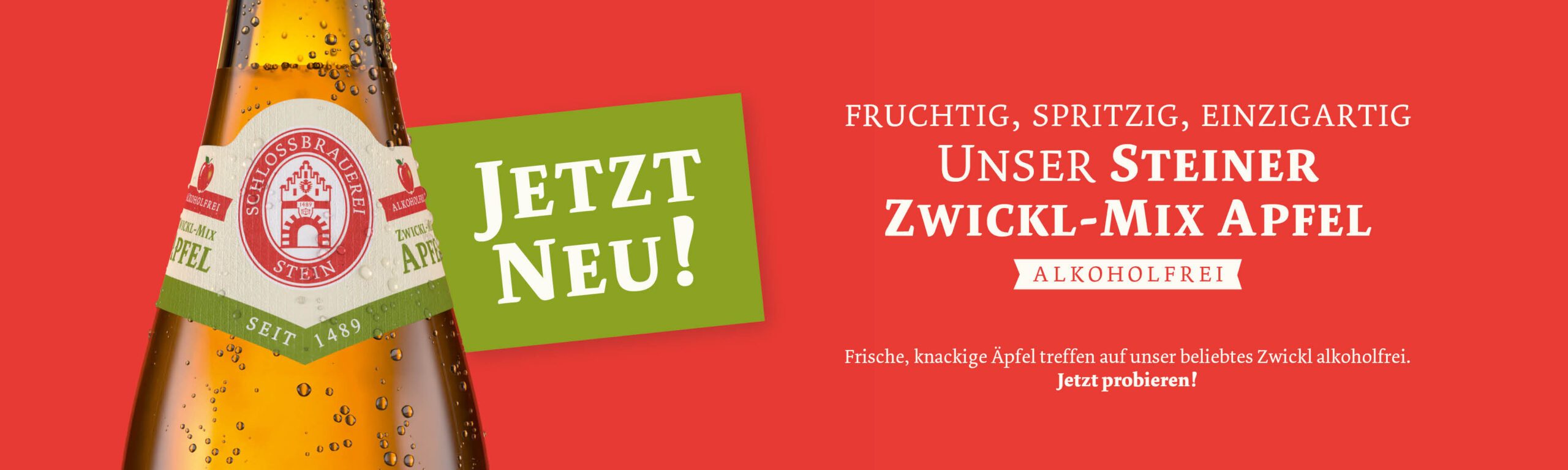 Schlossbrauerei Stein – Website-Banner