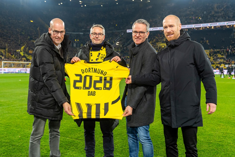 DAB als offizieller internationaler Bierpartner von Borussia Dortmund