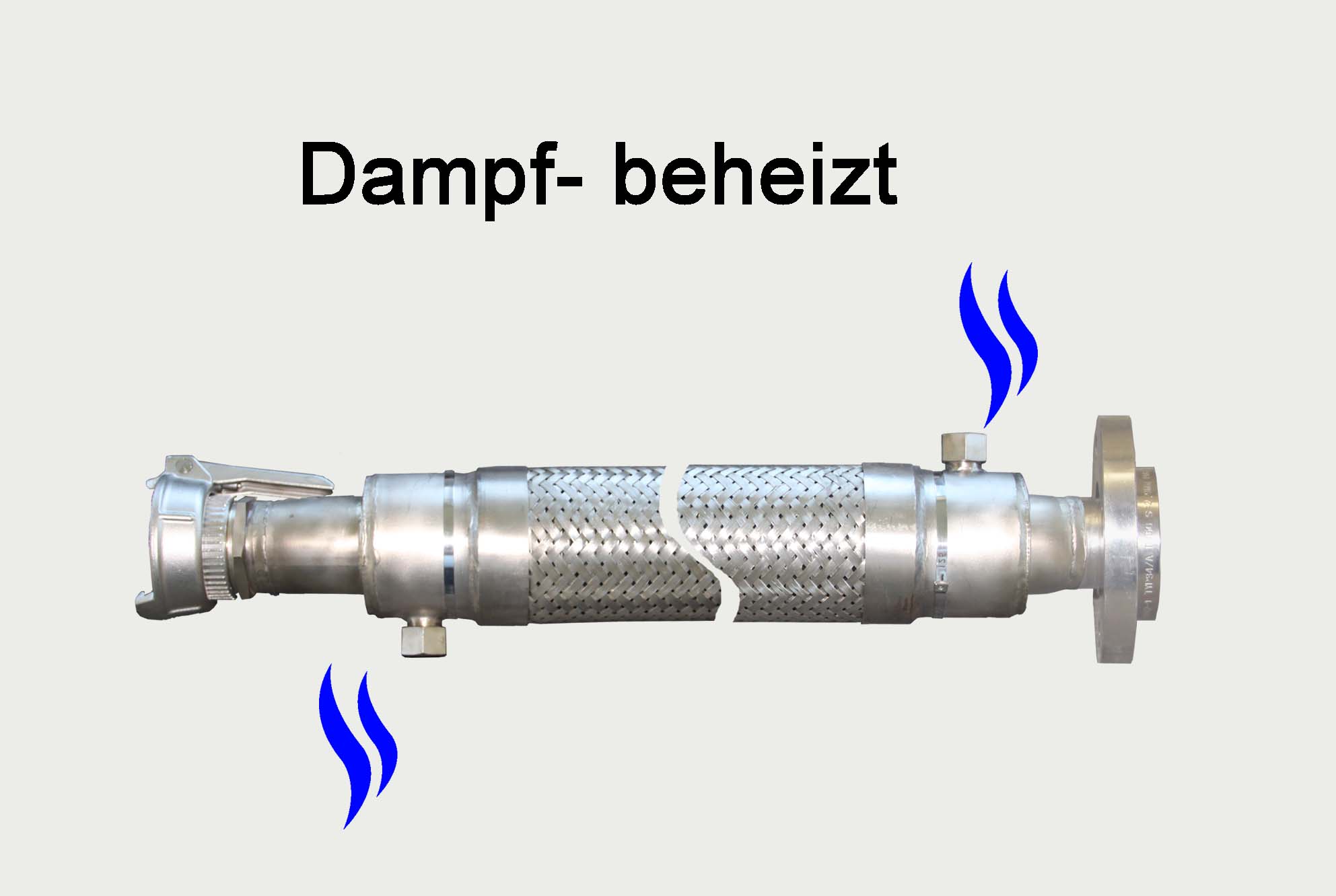 Dampf-beheizte Schlauchleitung