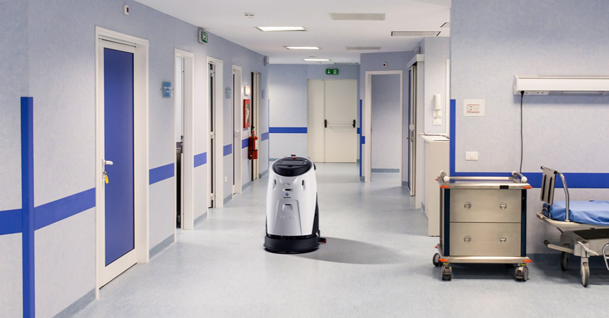 Cleaning robotics in healthcare