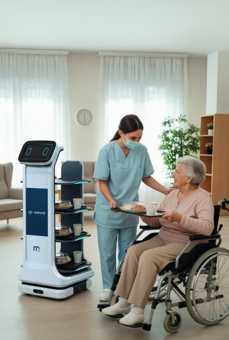 Delivery robots for nursing homes