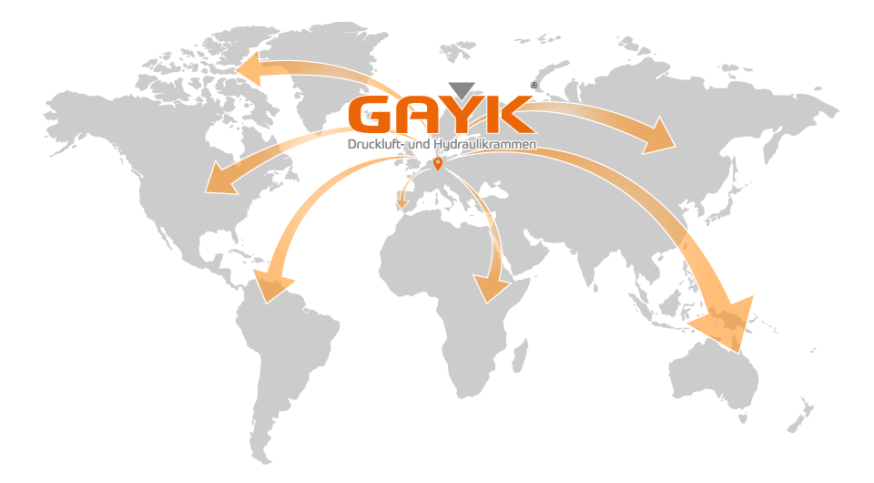 Gayk worldwide – Liefer- und Partnerländer