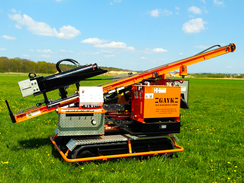 Hydraulische Rammeinheit für Photovoltaik