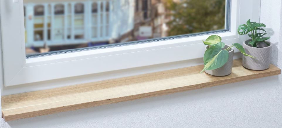 Fensterbank aus Massivholz