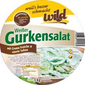 Gurkensalat im 3-kg-Gebinde