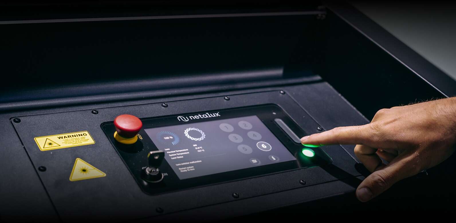 Control panel with user-friendly interface