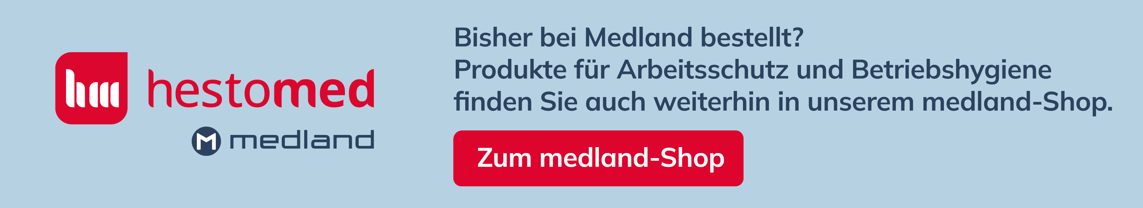 Hinweis Medland Shop