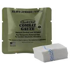QuikClot Combat Gauze Z-gefaltet 7,5 cm x 3,7 m