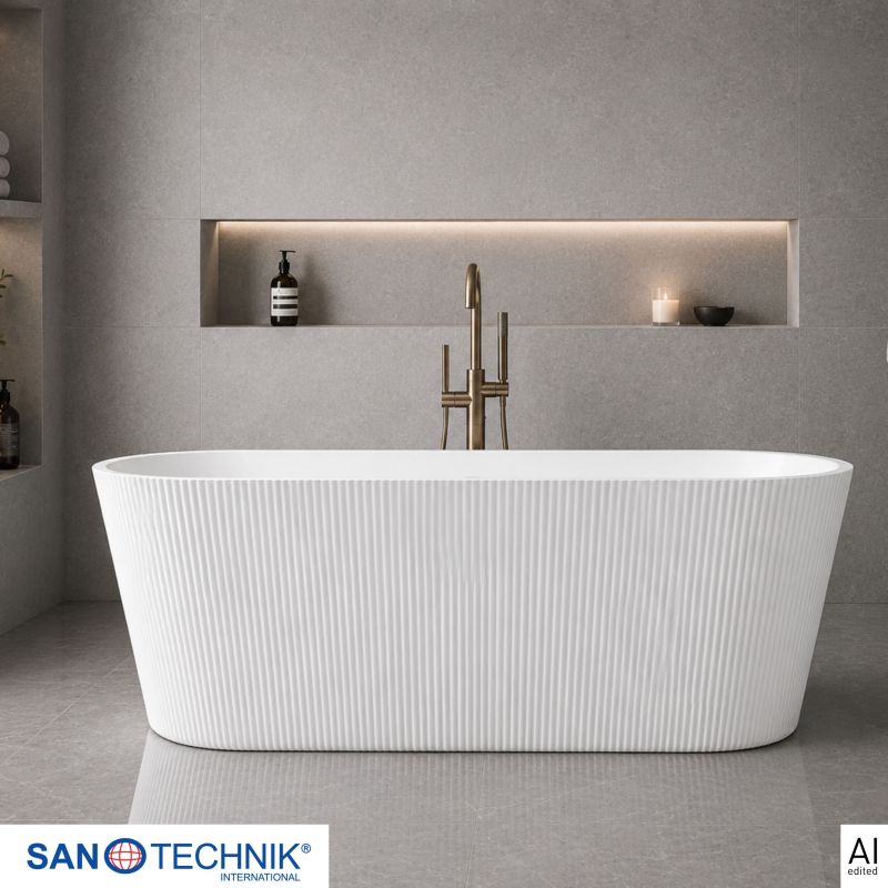 Freistehende Badewanne RENO 170x75x58 cm