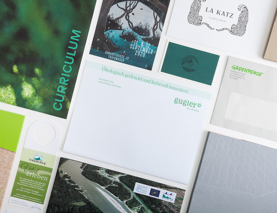 Geschäftsdrucksorten und Imagebroschüren