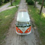Luftaufnahme des VW T1 Bulli