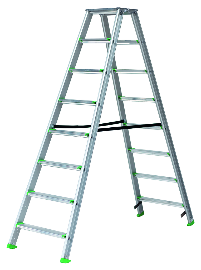 Doppelstufenstehleiter „Recycelbar“