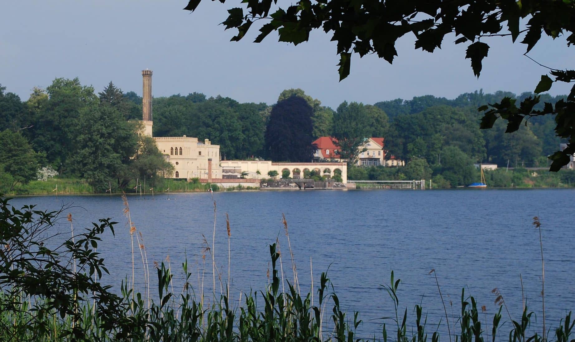 View of the water in the distance