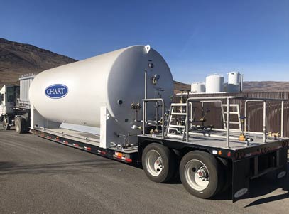 Miet-Trailer für Luftgase und LNG (Chart Leasing)