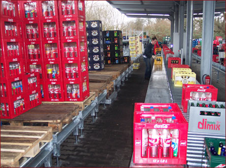 Halbautomatische Kastensortieranlage