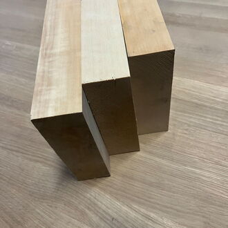 Pappel-Abschnitt ca. 190 x 150 x 45 mm