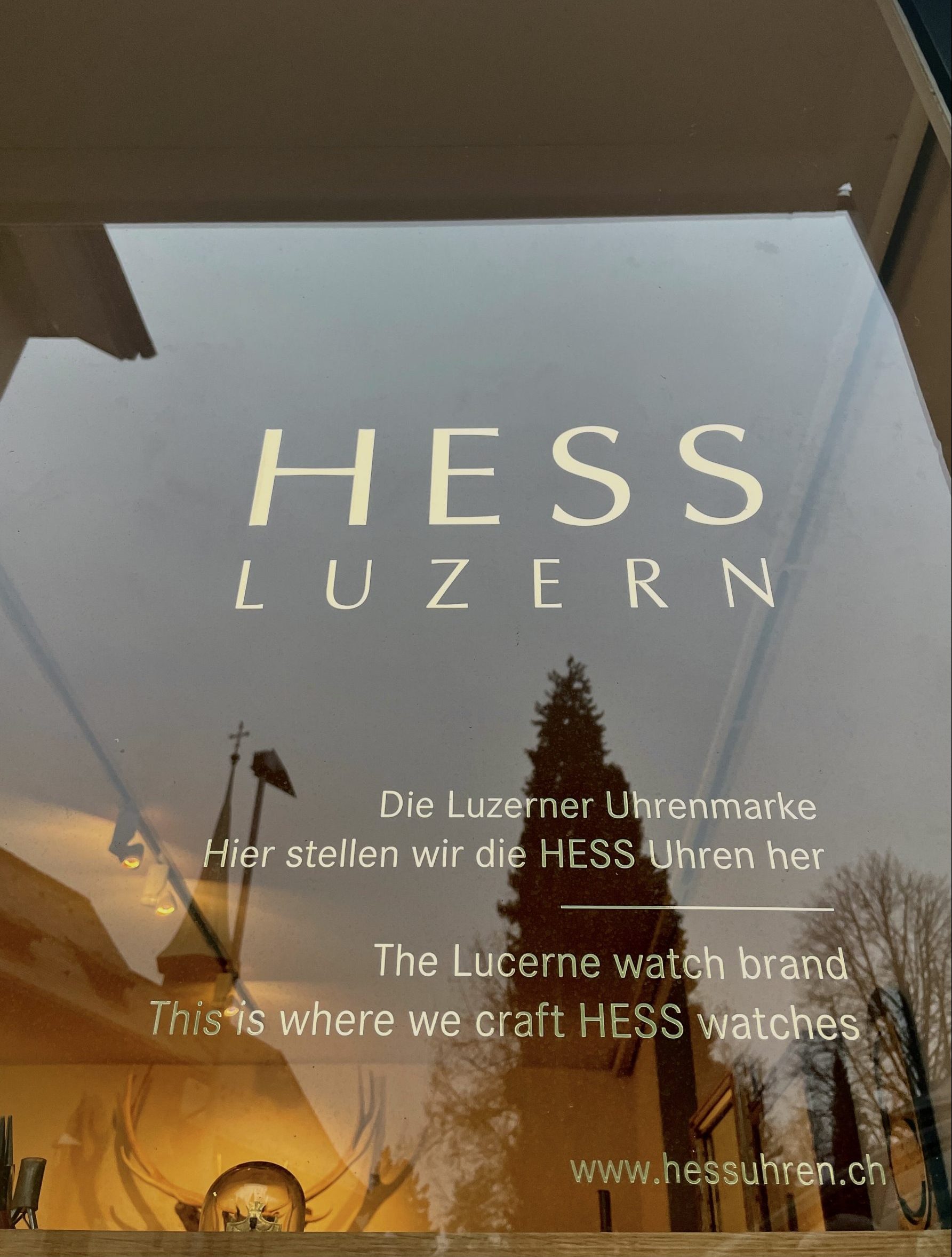 Schaufenster des Ateliers