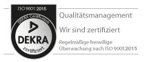 DEKRA Qualitätssiegel ISO 9001