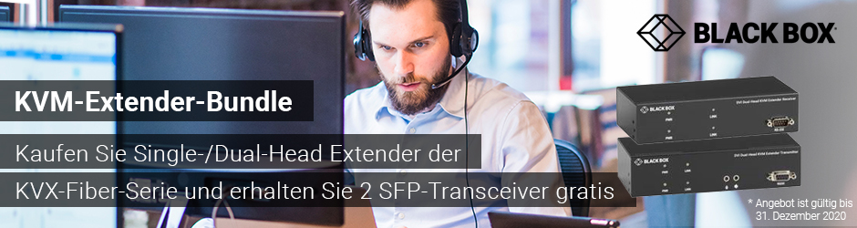 BlackBox KVX Fiber Serie – KVM Extender Bundle