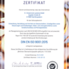 ISO 9001:2015-Zertifikat (deutsch)