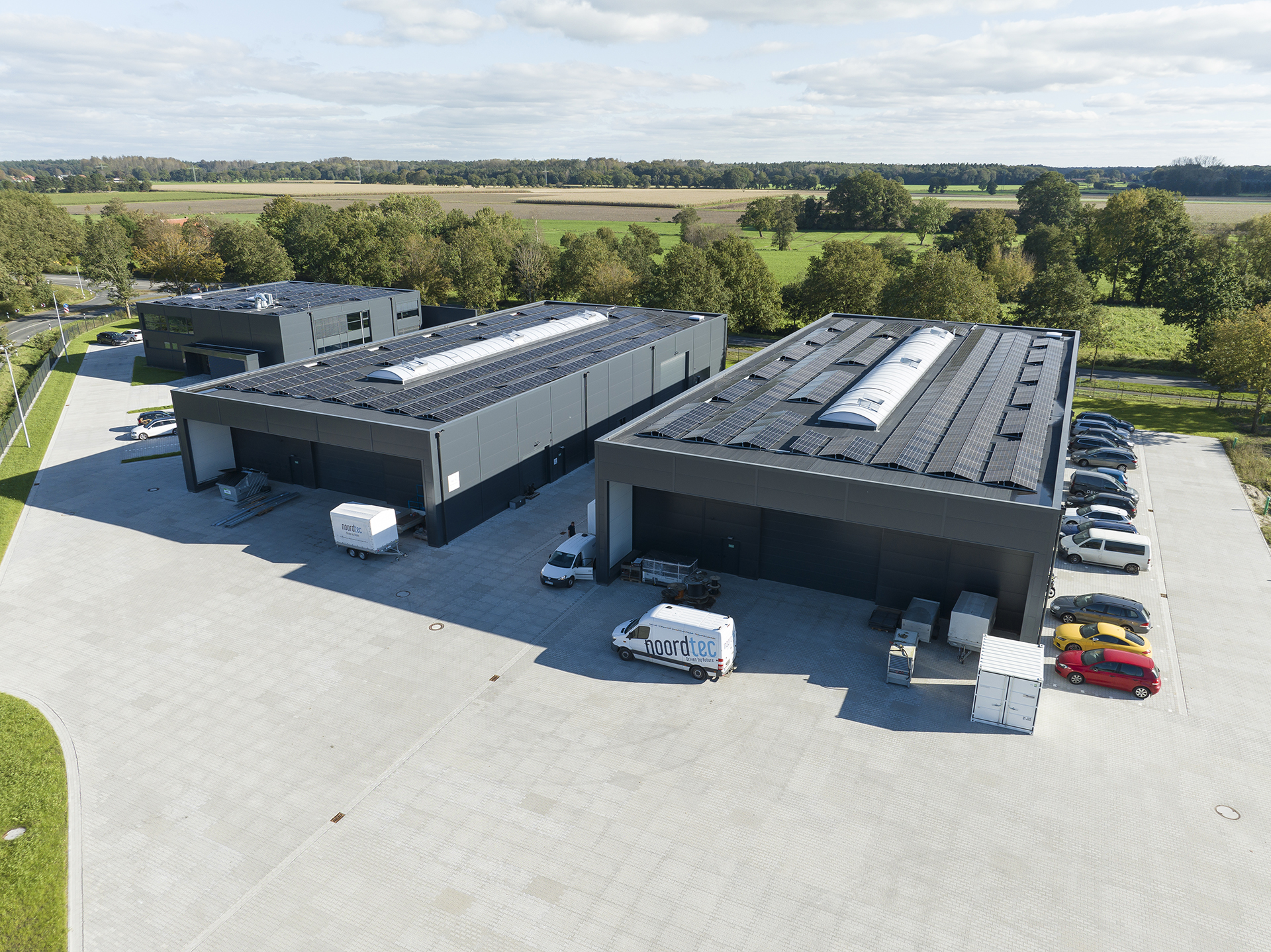 PV system on the roof of Noordtec's own building