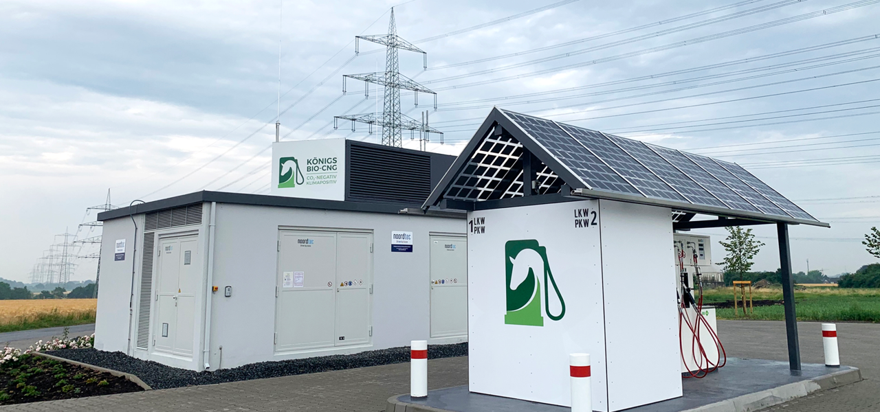 Biogas filling station