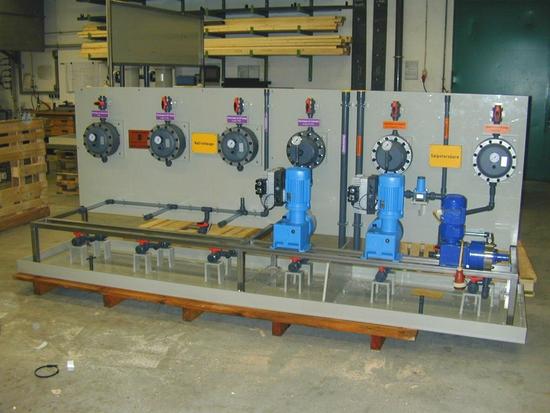 Pumpenstation in PP für eine Brauerei