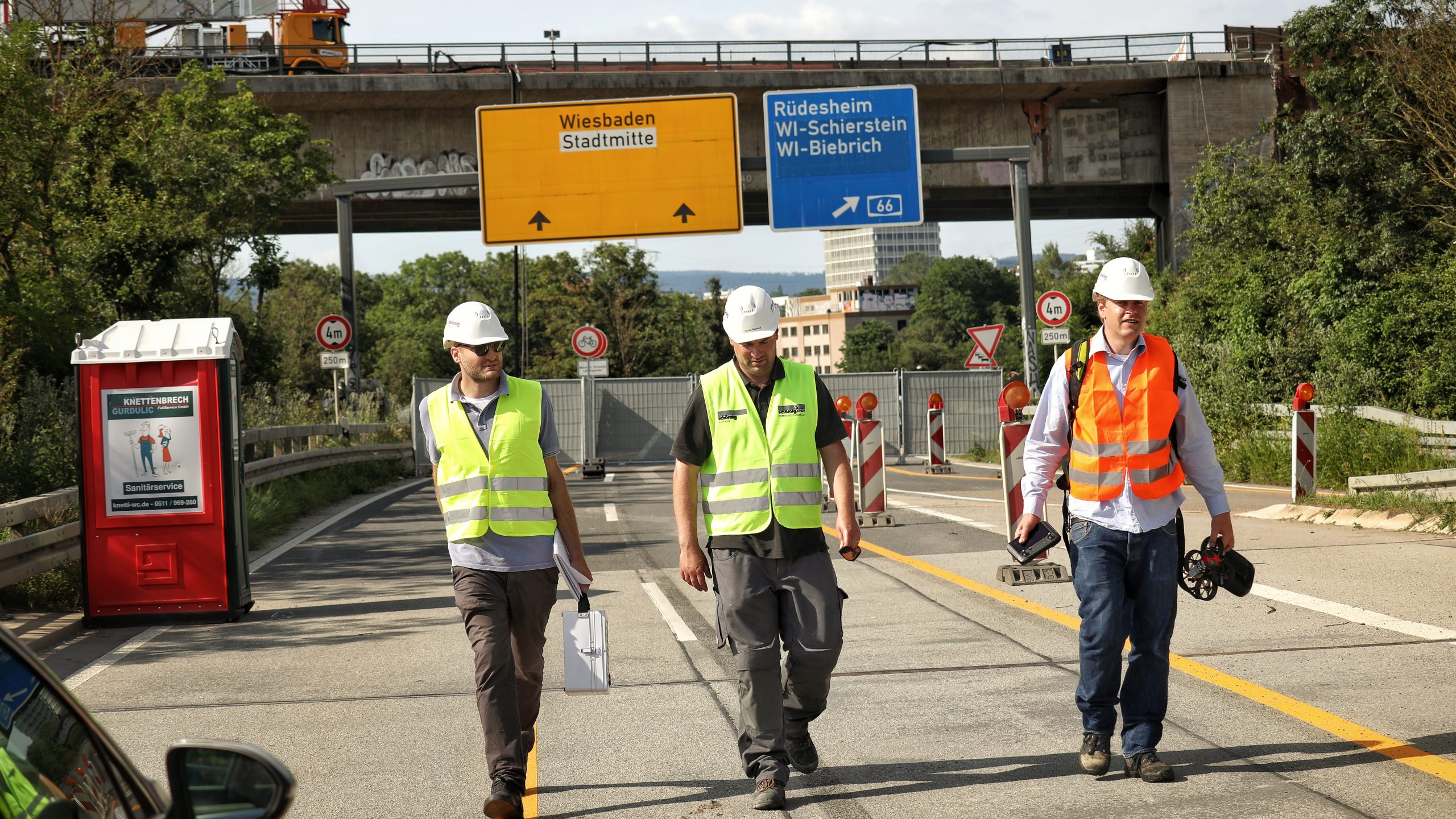 Not-Stabilisierung Salzbachtalbrücke, 2022