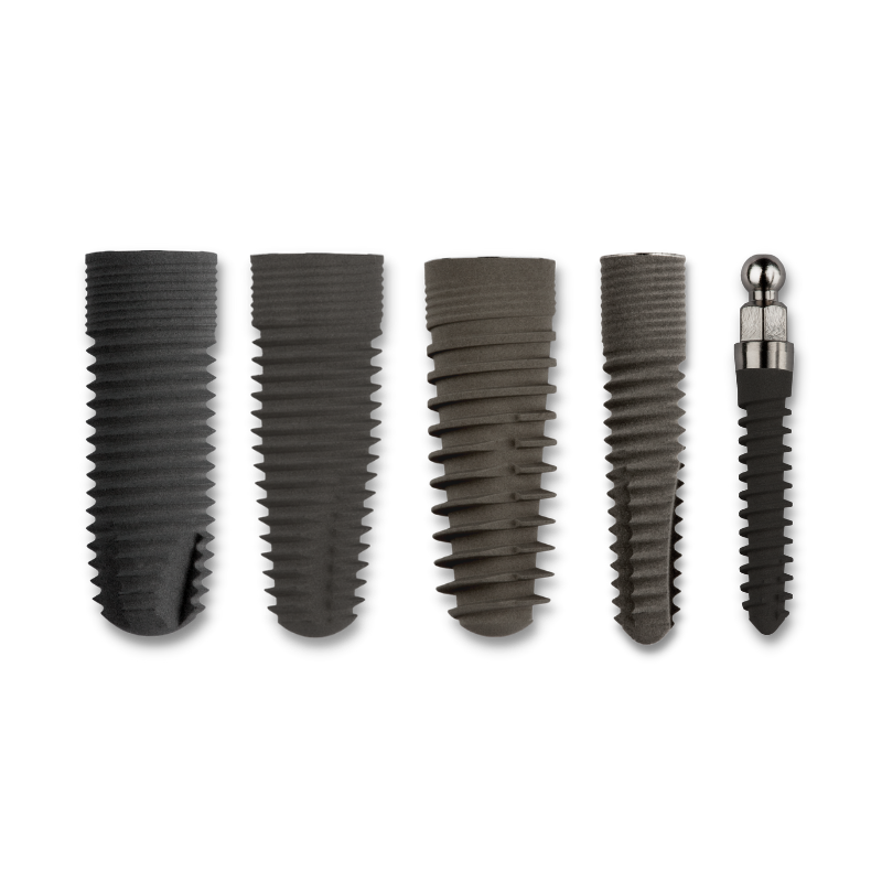 MCI-Zahnimplantate (Straight und Tapered, 3,3–5,5 mm)
