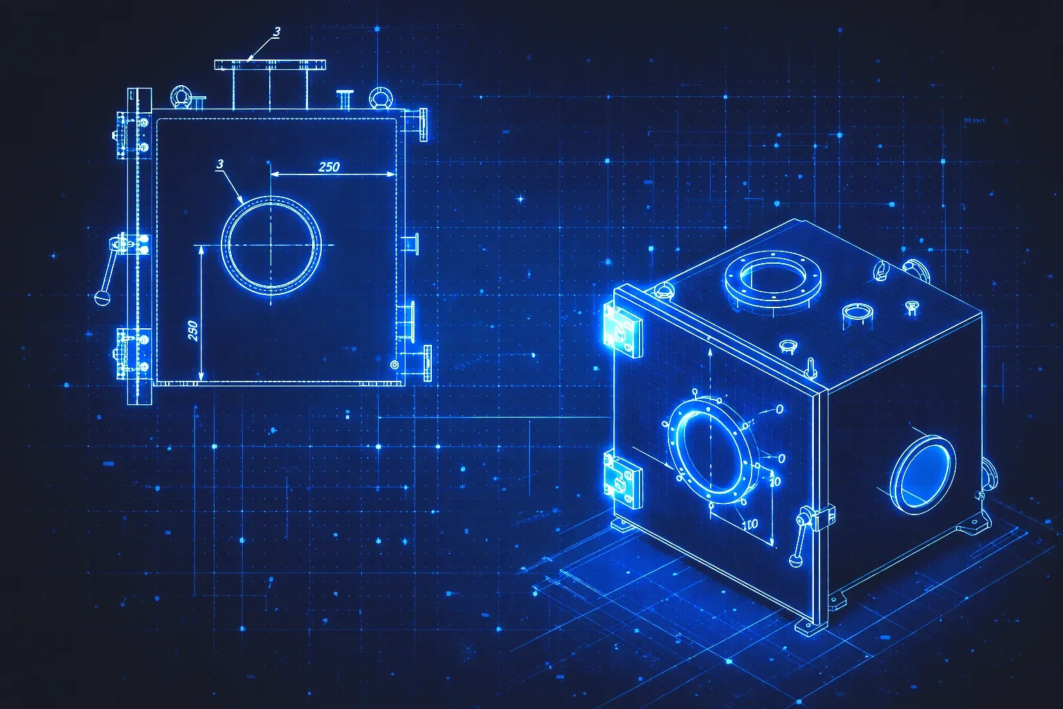 Mechanische Konstruktion von Kammerstrukturen