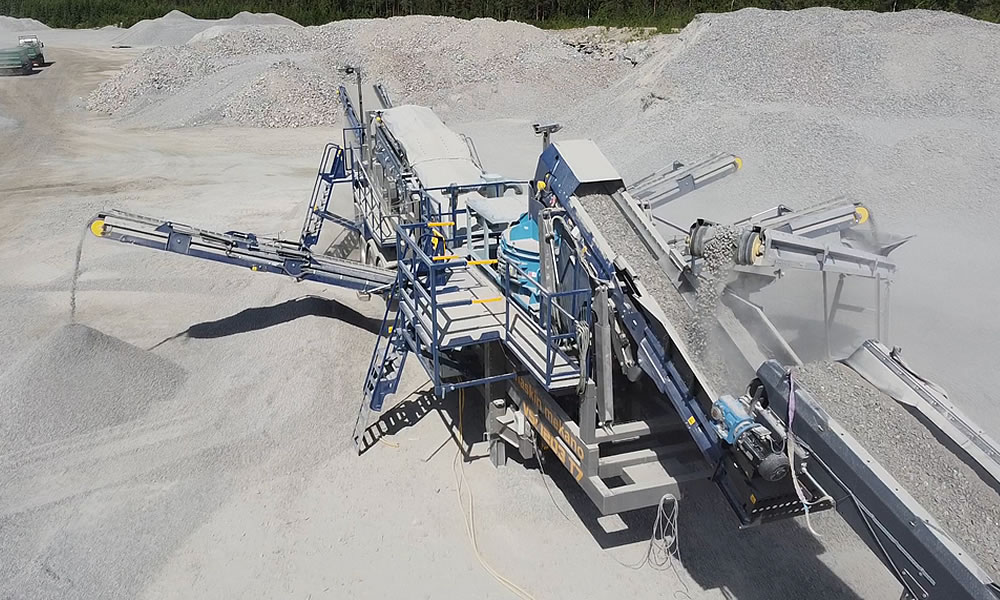 Brecher in der Zerkleinerungslinie