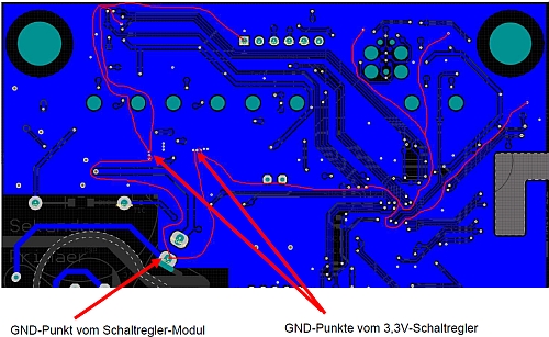 Erkannter Designfehler Massefläche