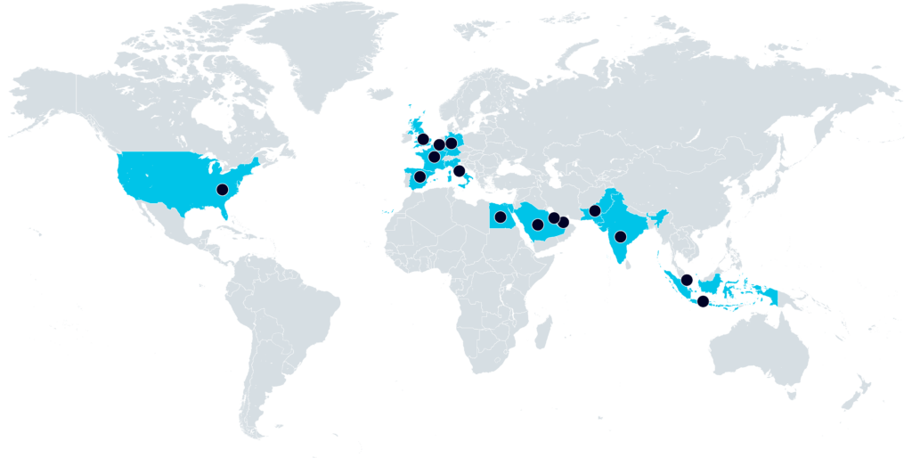 Länderkarte ELT Group