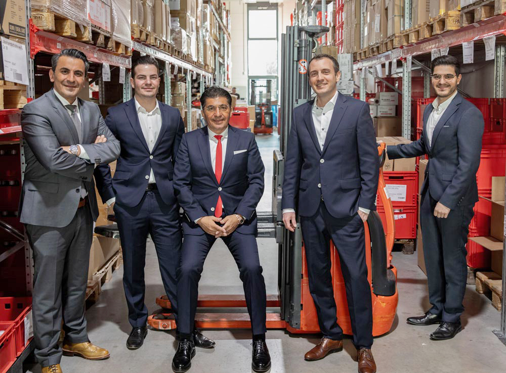 Team im Lager