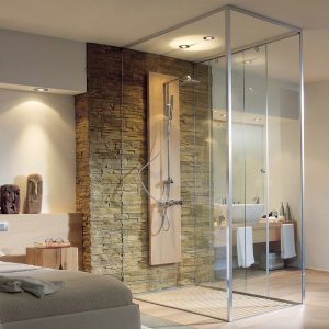Glasdusche nach Maß