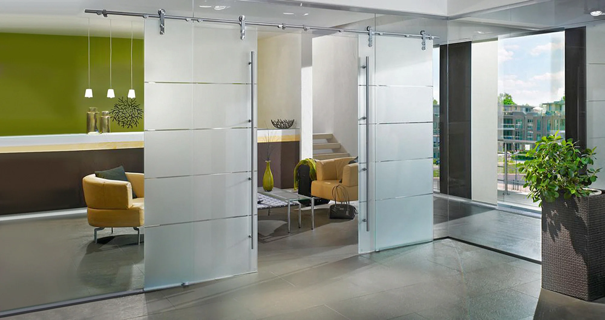 Glasschiebetür