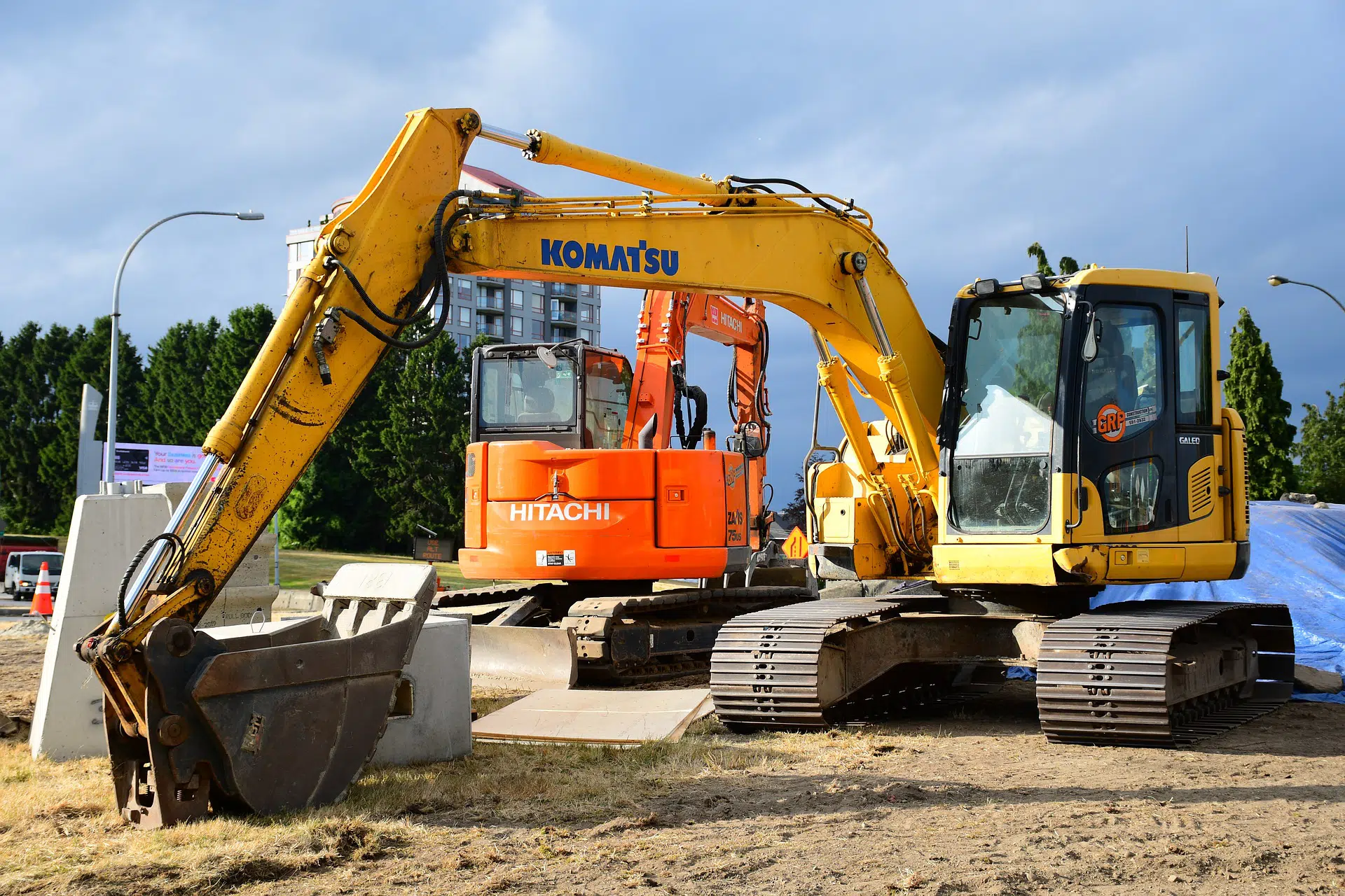 Komatsu-Bagger