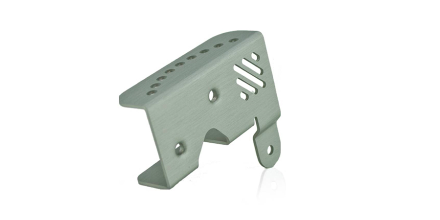 Eloxiertes Aluminiumbauteil