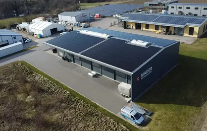 Gewerbehalle MADER Kühl- & Kompressortechnik (179,86 kWp)