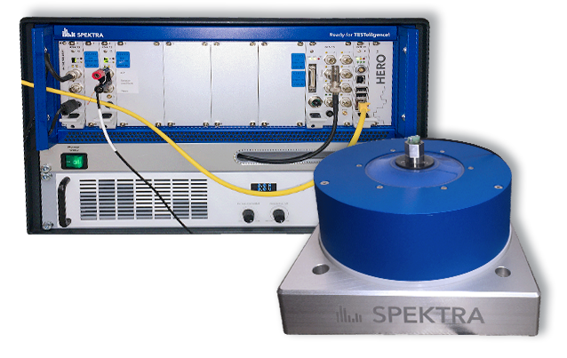 Sensor-Zertifizierung am Spektra-Shaker