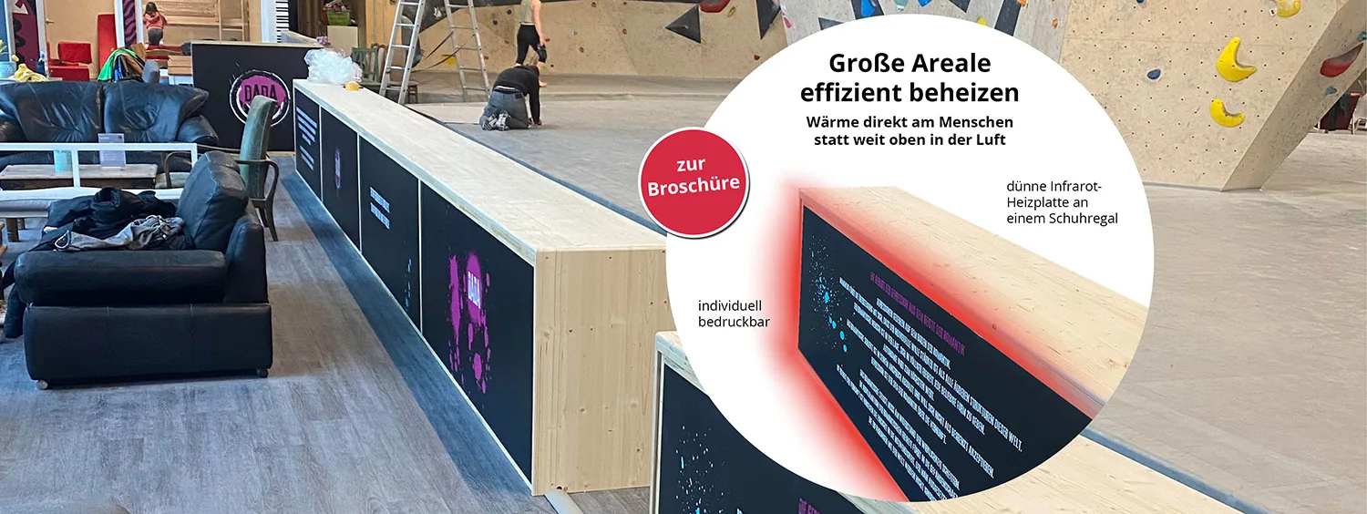 Großflächenheizung
