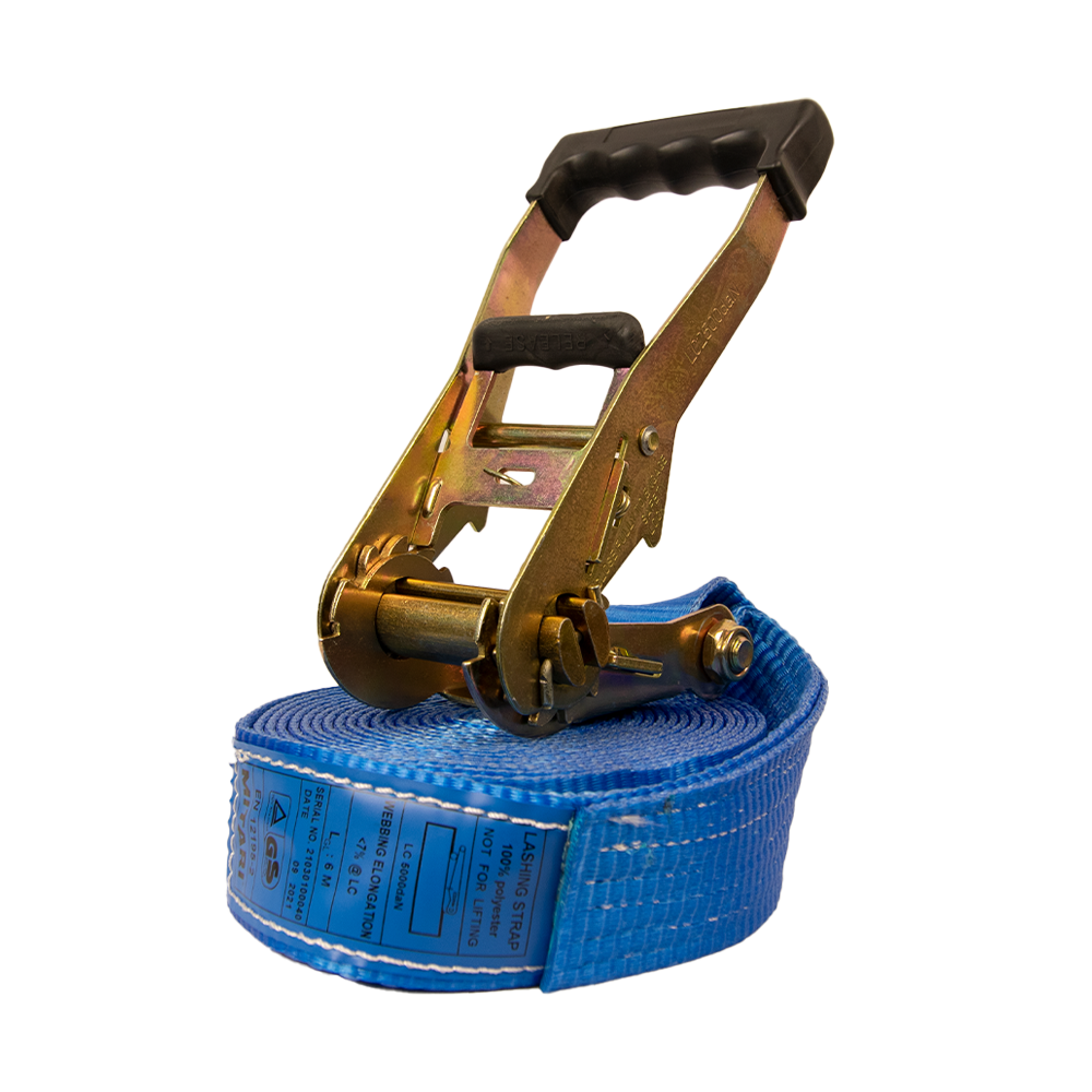 Wound lashing strap webbing